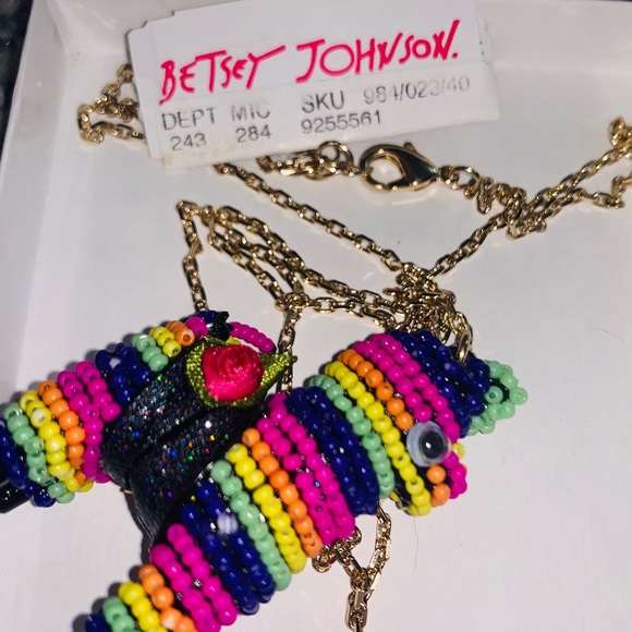 Brand New With Tags-Betsey Johnson Pinata Necklace - Picture 4 of 13